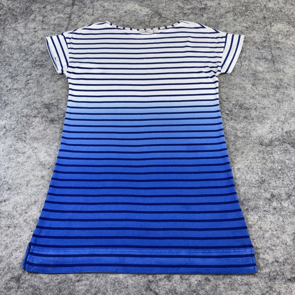 Vineyard Vines Knit Dress Women's‎ Small Blue White Ombre Stripe Coastal Minimal